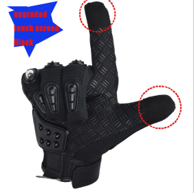 Hot Style Off-Road Motorcycle Riding Gloves Alloy Protective (Option: Touch screen-XXL)